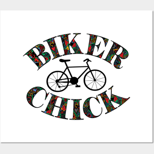 Biker Chick Bike Posters and Art